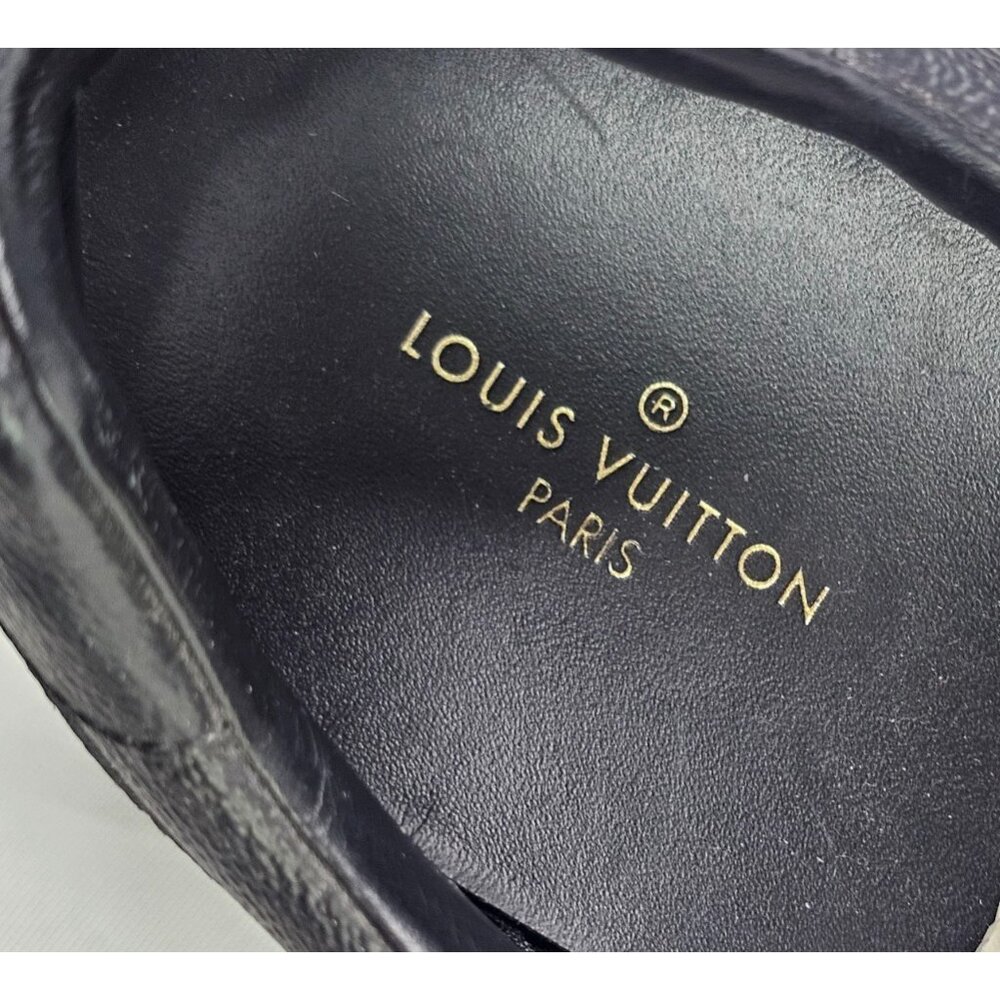 LOUIS VUITTON Monogram LV Sneakers Shoes Mens Lace Up Run Away UK 10 / US 11 - Picture 3 of 13